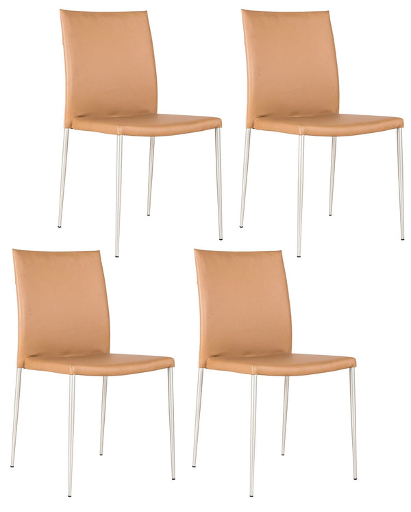 sconto Lot de 4 chaises Minnie Mouse marron 41,5x44xH85 cm