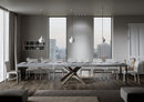 Tavolo Allungabile 130-390x90x77 cm Volantis Premium Cemento Telaio 4C 