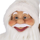 Pupazzo Babbo Natale H62 cm in Stoffa Oro e Bianco