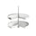 Panier pivotant Ø81 cm pour meuble de cuisine 90 cm en plastique blanc Emuca