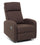 Fauteuil relax inclinable manuel en tissu marron
