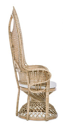 Poltrona 106x71x148h cm con Cuscini Peacock Naturale 