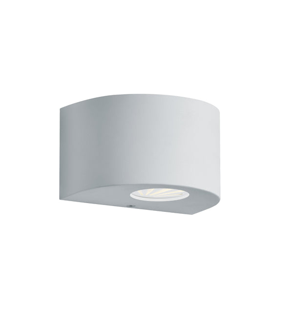 online Applique murale LED d'extérieur en plastique blanc mat