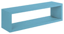 Mensola da Parete 60x18x15,5 cm in Fibra di Legno Regolo Blu Baltico