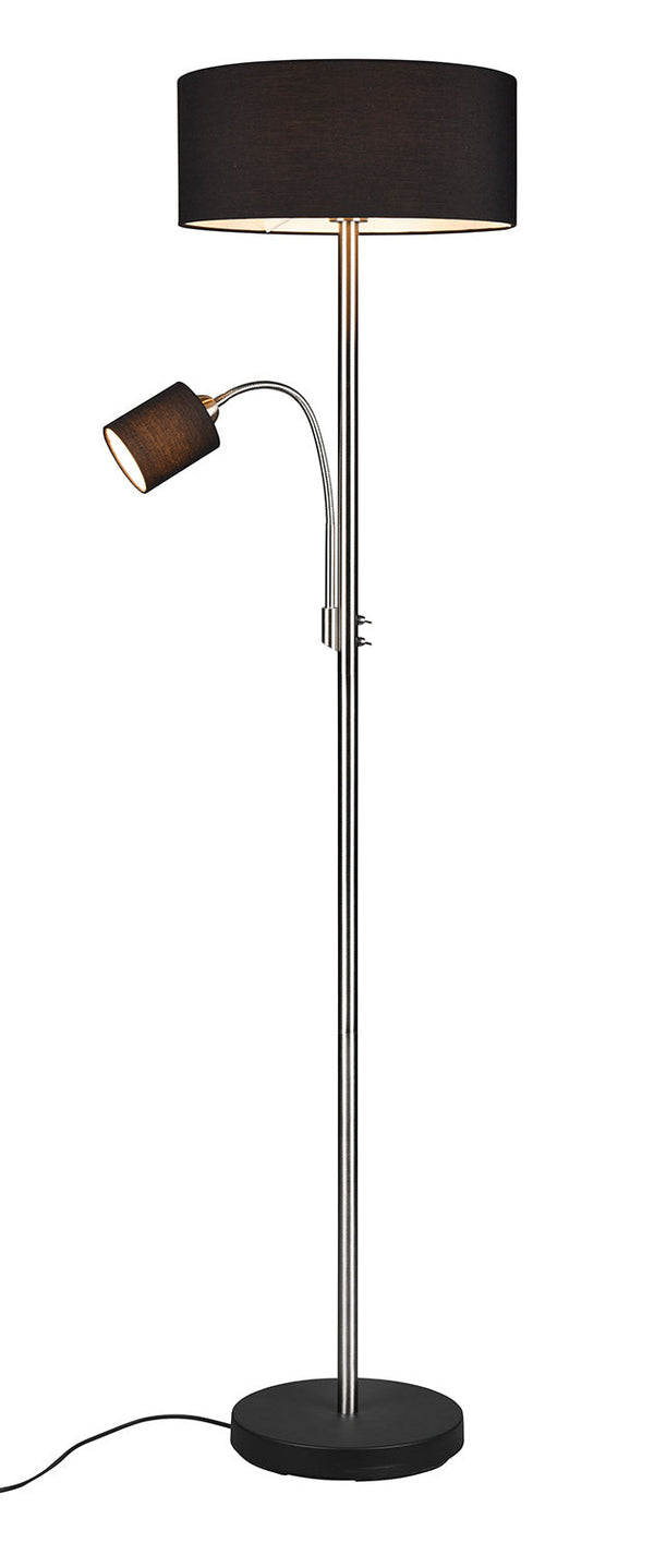 Piantana da Interno Attacco E27 in Metallo Nichel Satinato prezzo