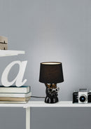 Lampada tavolo da Interno  E14 in Ceramica Nero