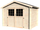 Casetta Box da Giardino per Attrezzi 2,98x1,98m Senza Pavimento in Legno Abete 28mm Florine