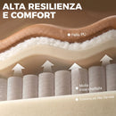 Poltrona Massaggiante Reclinabile a 150° 85x94x104 cm e Riscaldante con Telecomando in Pelle PU Marrone Chiaro      