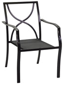 Set Tavolo + 6 Sedie in Metallo Taranto Antracite