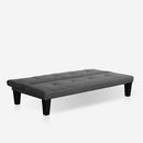 Divano Letto Clic Clac 166x76x71 cm in Tessuto Grigio Scuro