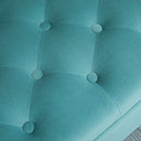 Panca Vintage con Contenitore 126x48,5x57 cm Imbottita in Velluto Verde      