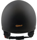 Casco Demi-Jet per Scooter con Frontino SKA-P 1 FH Smarty Nero Metal