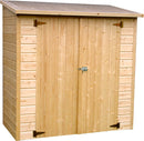 Casetta Box da Giardino per Attrezzi 1,82x0,91m con Pavimento in Legno Abete 12mm Albecove