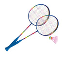 Set Badminton Rainbow Gioco Outdoor per Adulti e Bambini 2 Racchette e Volano Arcobaleno