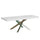 Table extensible 160/264x90x77 cm Volantis Premium Frêne Blanc