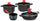 Batterie de cuisine 7 pièces en aluminium moulé antiadhésif Olympia Love