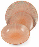 Servizio Piatti 18 Pezzi in Porcellana Soriani Fossil Multicolor