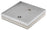 Base Portaciottolo per Fontane 40x40x8 cm in Metallo con Base in Cemento Belfer 42/BSE/10 Alluminio