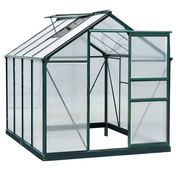 Serre de Jardin pour Plantes 190x252x201 cm en Polycarbonate Vert Anti UV sconto