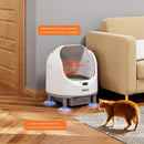 Lettiera Autopulente XXL Aperta per Gatti Smart Wifi con App Capacità 70 Litri Bianco      