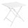 Table Alabama 70x70x73 h cm en Aluminium Blanc