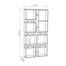 Libreria bifacciale 79x166,5 cm Rail mostarda 