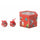 Set de 14 Boules de Noël Ø7,5 cm en Polyfoam avec Boite Naif Rouge