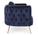 Divano 2 Posti 144x77x79,5h cm Tenbury Blu