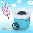 Macchina per Zucchero Filato 450W 30x30x28 cm con Accessori Azzurra