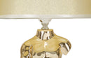 Lampada da Comodino Glam Man 25x42,5x25 cm in Ceramica Oro