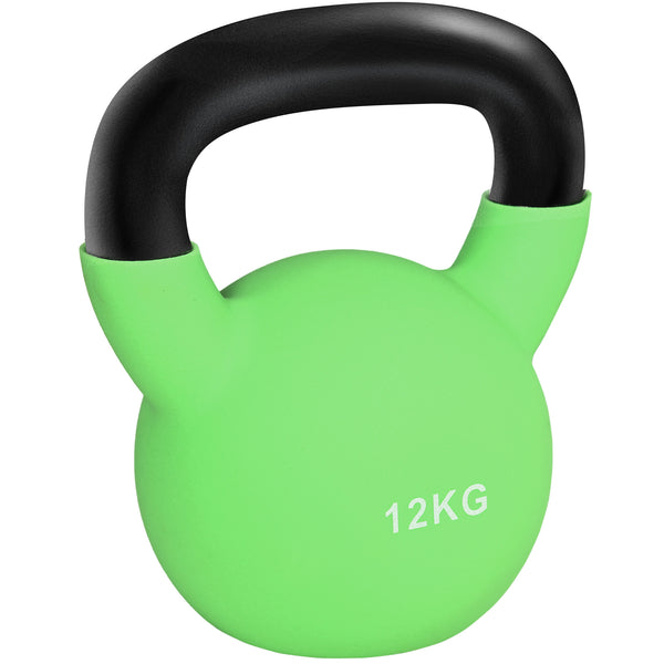 prezzo Kettlebell 12 kg pour Entraînement Epaules et Biceps 20x13x23 cm en Métal et Caoutchouc Vert