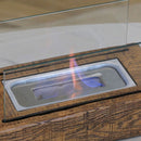 Camino a Bioetanolo da Tavolo 33x16x18 cm Serbatoio da 0.15L Legno Naturale