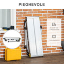 Piattaforma di Lavoro Pieghevole con 4 Piedi Protettivi 128x41x60 cm in Alluminio Argento