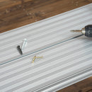 Piattaforma di Lavoro Pieghevole con 4 Piedi Protettivi 128x41x60 cm in Alluminio Argento