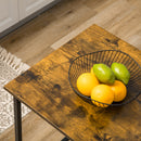 Bancone Bar Pieghevole con Scaffale a 3 Ripiani 120x76x91,4 cm Stile Industriale Marrone e Nero