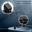 Monopattino Elettrico per Bambini 76x53x90-95 cm in Alluminio e Acciaio Nero