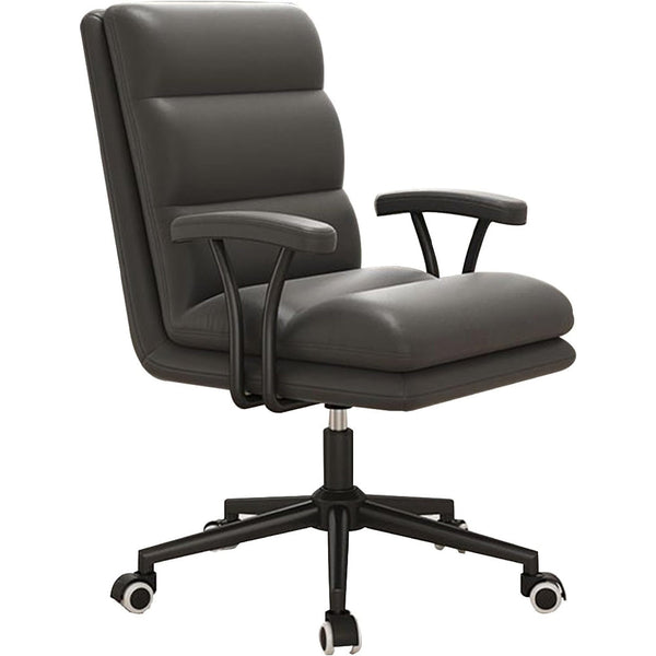 sconto Sedia Poltrona da Ufficio Presidenziale Altezza Regolabile Grigio Scuro