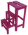 Tabouret Echelle 60x40x46 cm en Bois Fuchsia