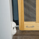 Cancellino per Cani  Taglia Piccola e Media 60,5-102x73 cm in Legno di Pino Naturale