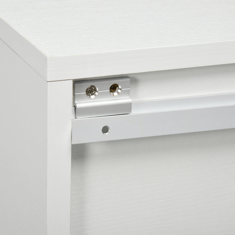 Set 2 Comodini Sospesi 40x29,5x33,5 cm in MDF Bianchi