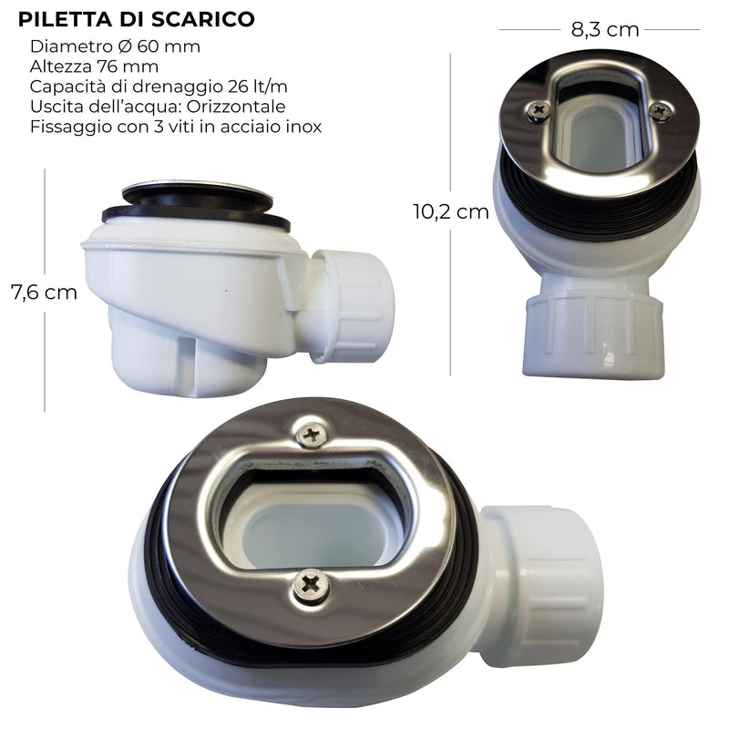 Piatto Doccia in Pietra Bonussi Eden Sabbia Varie Misure