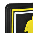 Canestro Basket per Bambini e Adulti 110x90x70 cm  in Acciaio e PE Nero e Giallo