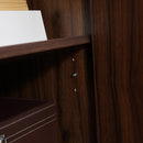 Credenza Moderna per Soggiorno 127x40x76 cm 2 Armadietti e 3 Cassetti in Truciolato e Legno Marrone