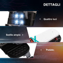 Moto Elettrica per Bambini 6V   Bianca e Nera