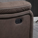 Poltrona Relax Manuale Reclinabile 97x99x96 cm  in Tessuto Marrone