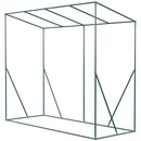 Serra da Giardino 200x77x148-169 cm 2 Finestre e Copertura Rinforzata in Acciaio e PE Verde