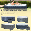 Set 6 Filtri per Piscine e Spa Gonfiabili  Ø10,5x8 cm in Tessuto non Tessuto Blu e Bianco