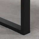 Tavolino da Caffè 100x60x50 cm  in MDF e Acciaio Nero