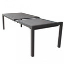Tavolo Allungabile Waikiki 162/242x100x74 h cm in Alluminio Taupe