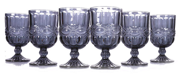 online Ensemble de 6 gobelets Nobilis en verre gris Villa d'Este Home Tivoli